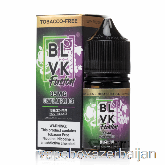 E-Juice Vape Grape Apple Ice - BLVK Fusion - 30mL 35mg